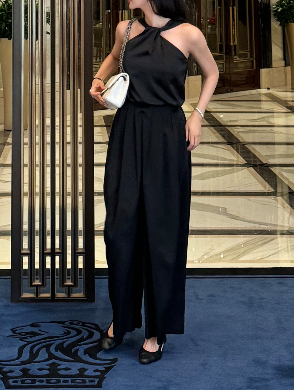 Silky Pleats Dressy Wide Pants